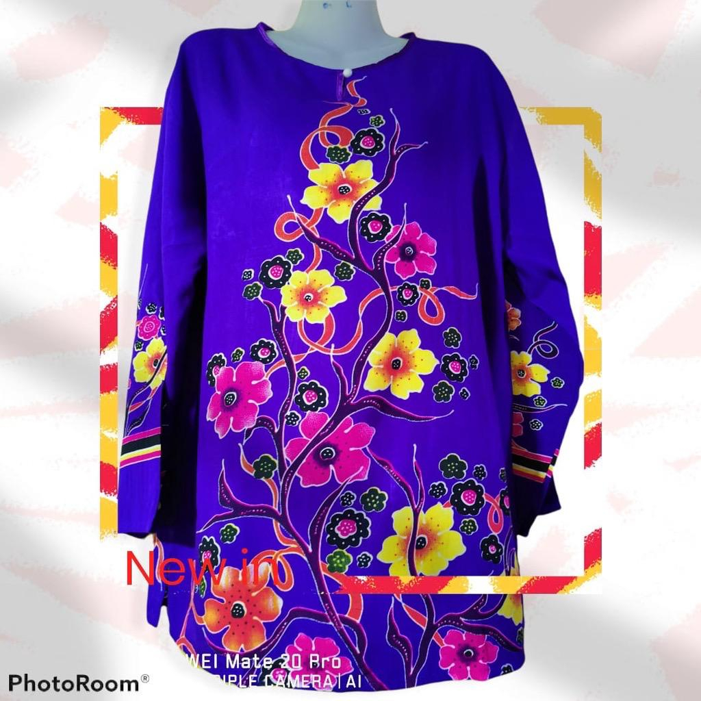 Blouse Batik Plus Size to 3XL Original TERENGGANU New Design 2023