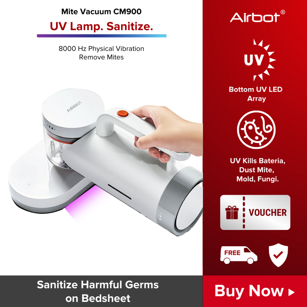 Airbot Dust Mite Vacuum Cleaner UV Disinfection CM900 Khairulaming