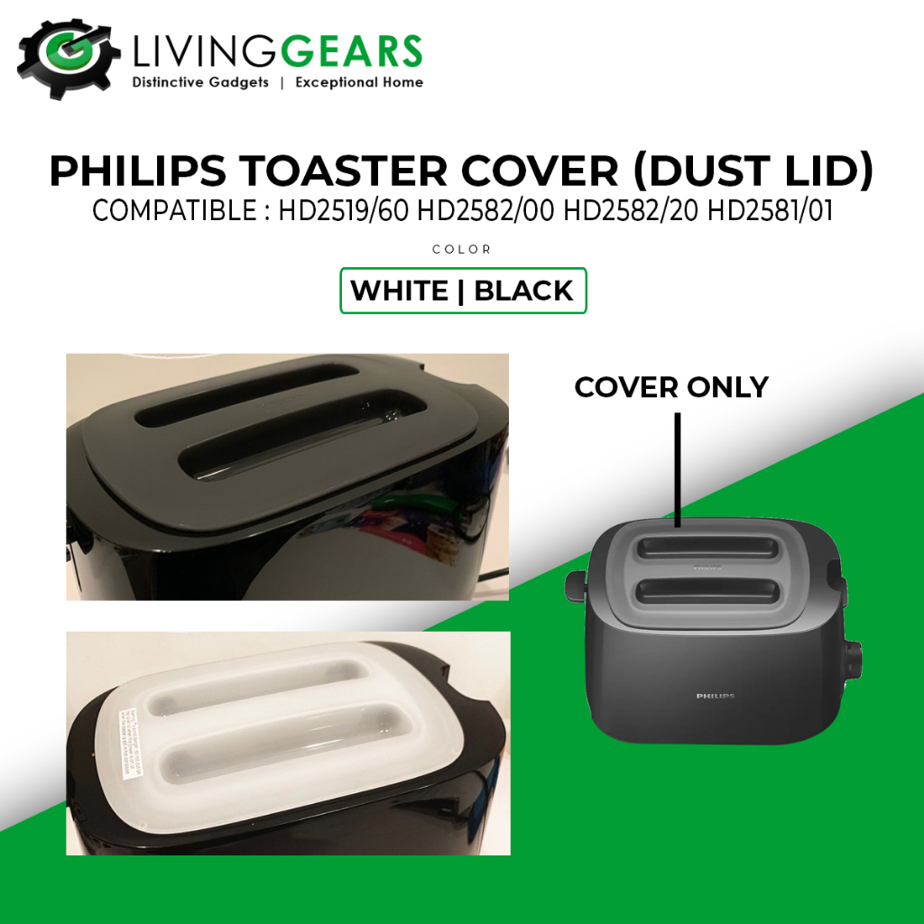 100% Original [ COVER ONLY!! ] Philips Toaster Lid Dust Cover HD2581 / HD2519/60 HD2582/00 HD2582/20 HD2581/01