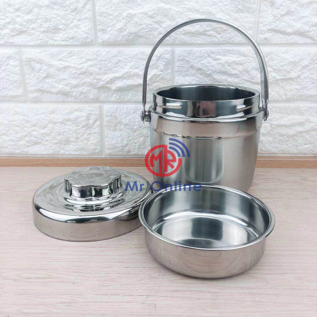 Stainless Steel Lunch Box/Thermal Flask/Thermos Hot Flask/Food Warmer with Handle 1.3L&1.5L