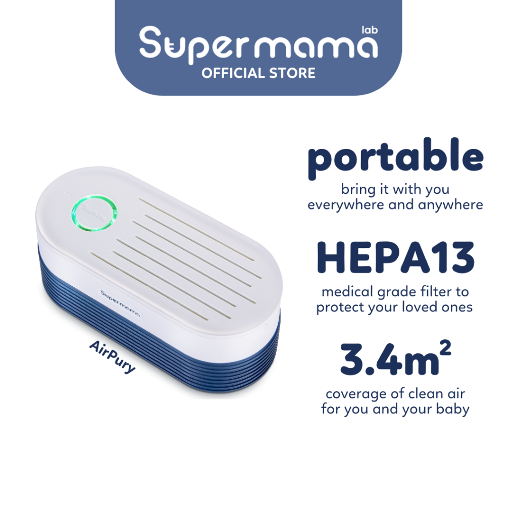 Supermama Lab AirPury | Portable Air Purifier