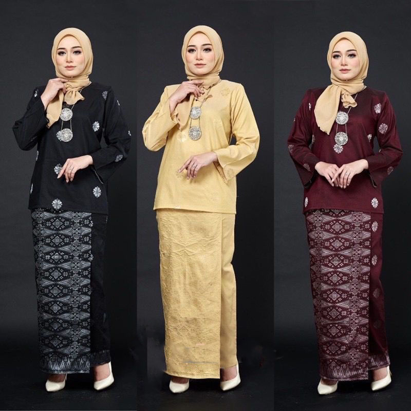 READY STOCK BAJU KURUNG KEDAH SONGKET (AAlia SONGKET)