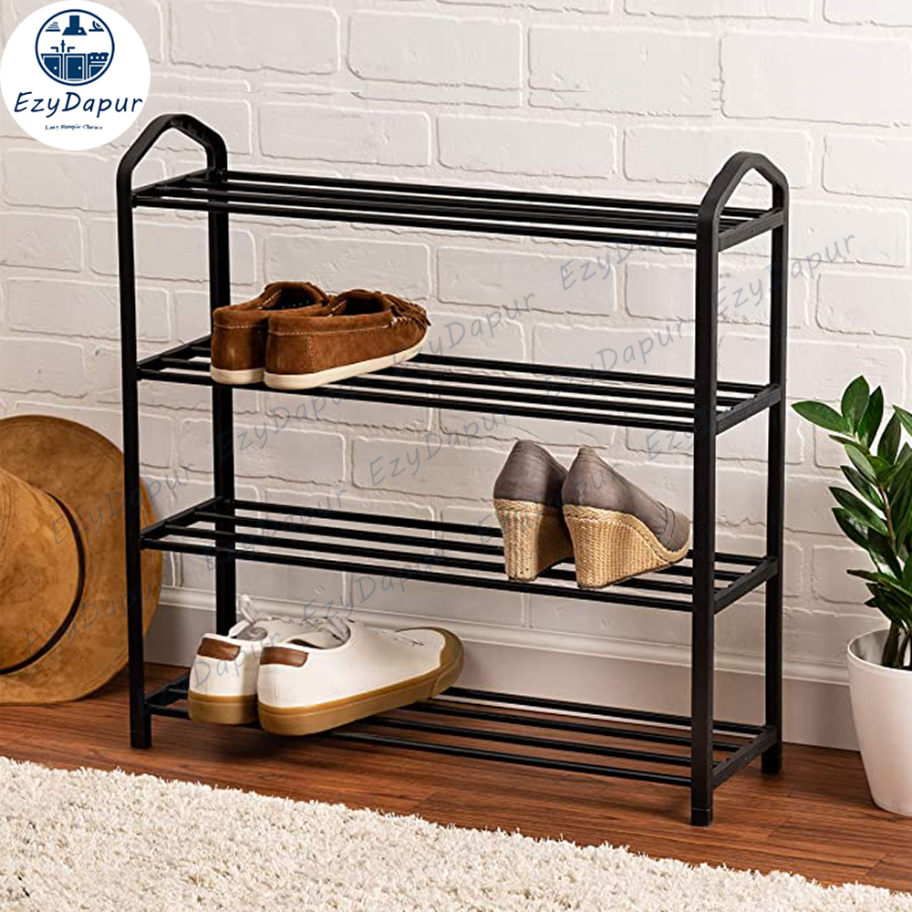 EZYD Modern Simple 4 Tier Shoe Rack / Rak Kasut 4 Tingkat / Space Saving Shoe Organizer