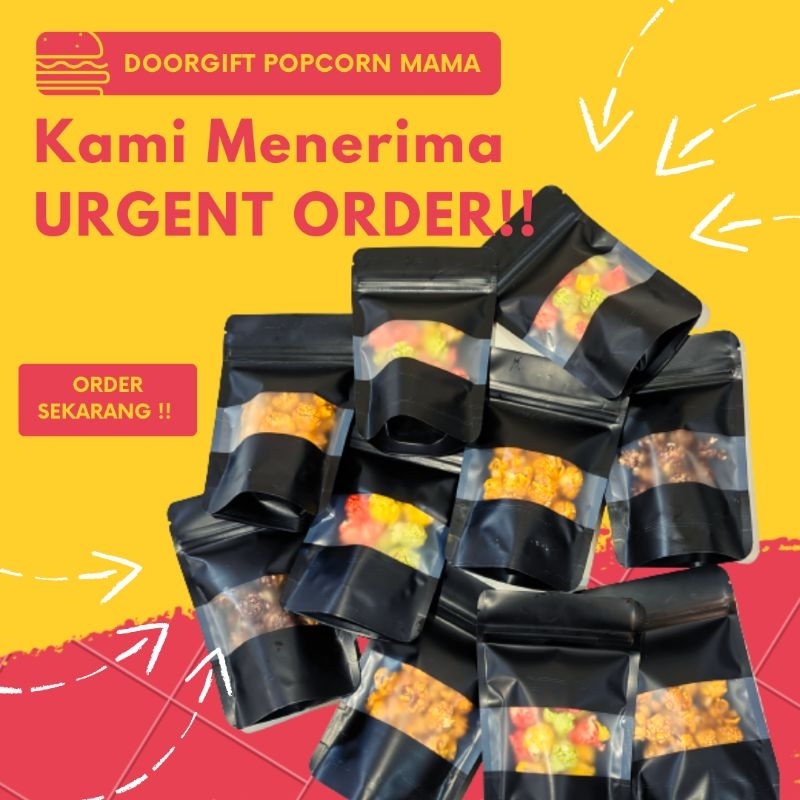 Doorgift Popcorn Mama ❤️ ACCEPT URGENT ORDER & Prompt Delivery ❤️ Goodies Popcorn Mama 🍿 Popcorn Caramel