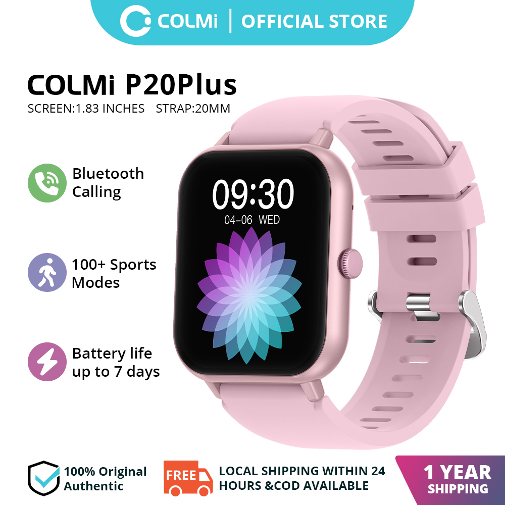 COLMI P20 Plus Bluetooth call samrt watch Women Watch Man Watch Jam Smart Watch sports watch Calculator Heart Rate Smart Watch
