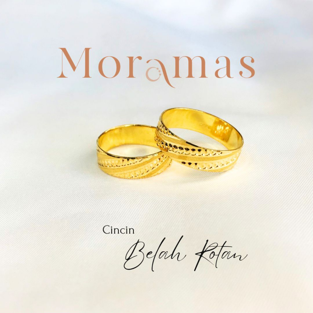 Moramas FASHION Bond Ring 916 Gold/ Cincin Belah Rotan FESYEN Emas 916/ 圆型戒子916金 #Cincin Merisik