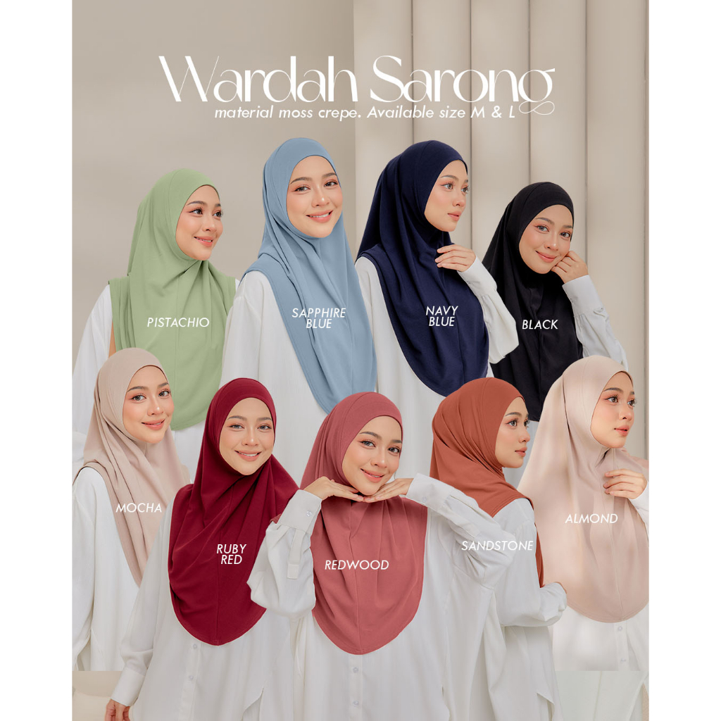 [MILALA] WARDAH SARONG SAIZ M&L