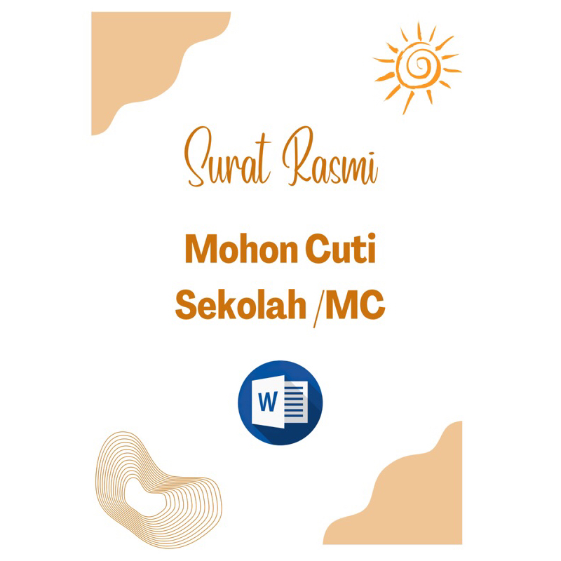Surat Mohon Cuti / Makluman MC - Template