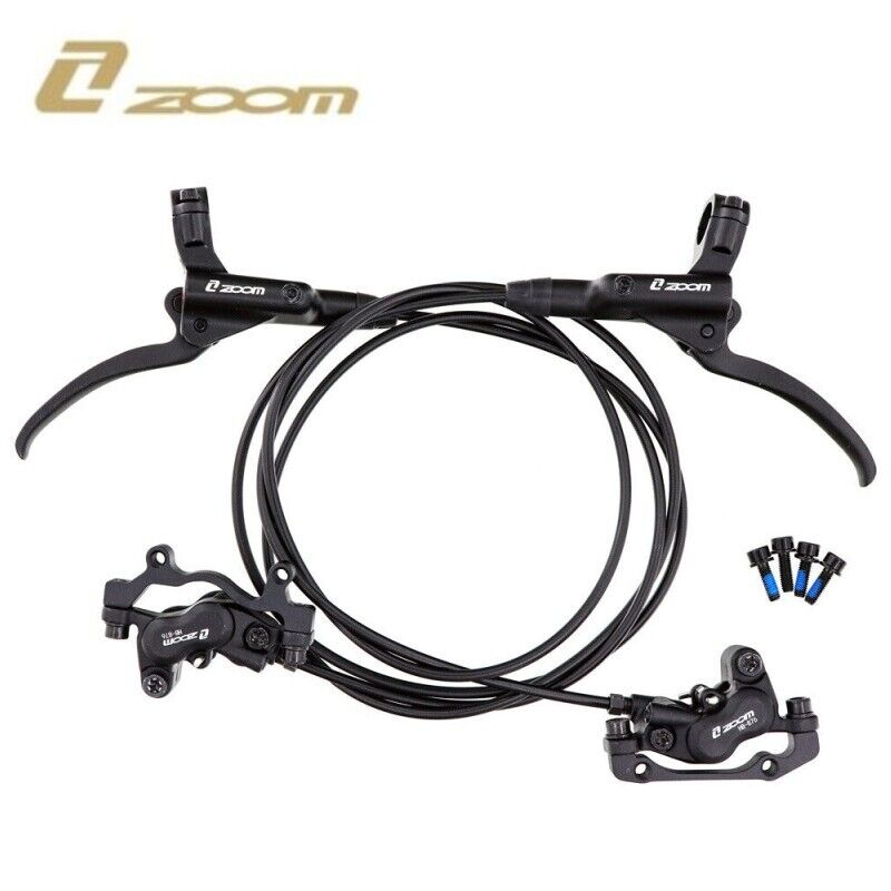 ZOOM Hb-875 876 4 pot Mountain Bike Hydraulic Disc Brakes Front Rear Brake lever post mount Shimano MT200