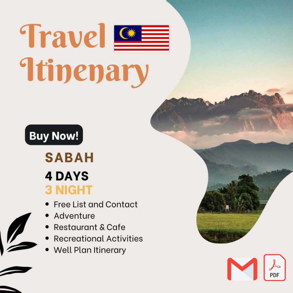 TJourney PROMO Travel Itinerary to Sabah Malaysia Full List Activity and Contact