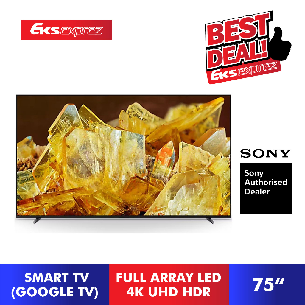 [TnG RM 500 + Bracket] Sony X90L (75") XR-75X90L BRAVIA XR Full Array LED 4K UHD HDR Smart TV (Google TV)