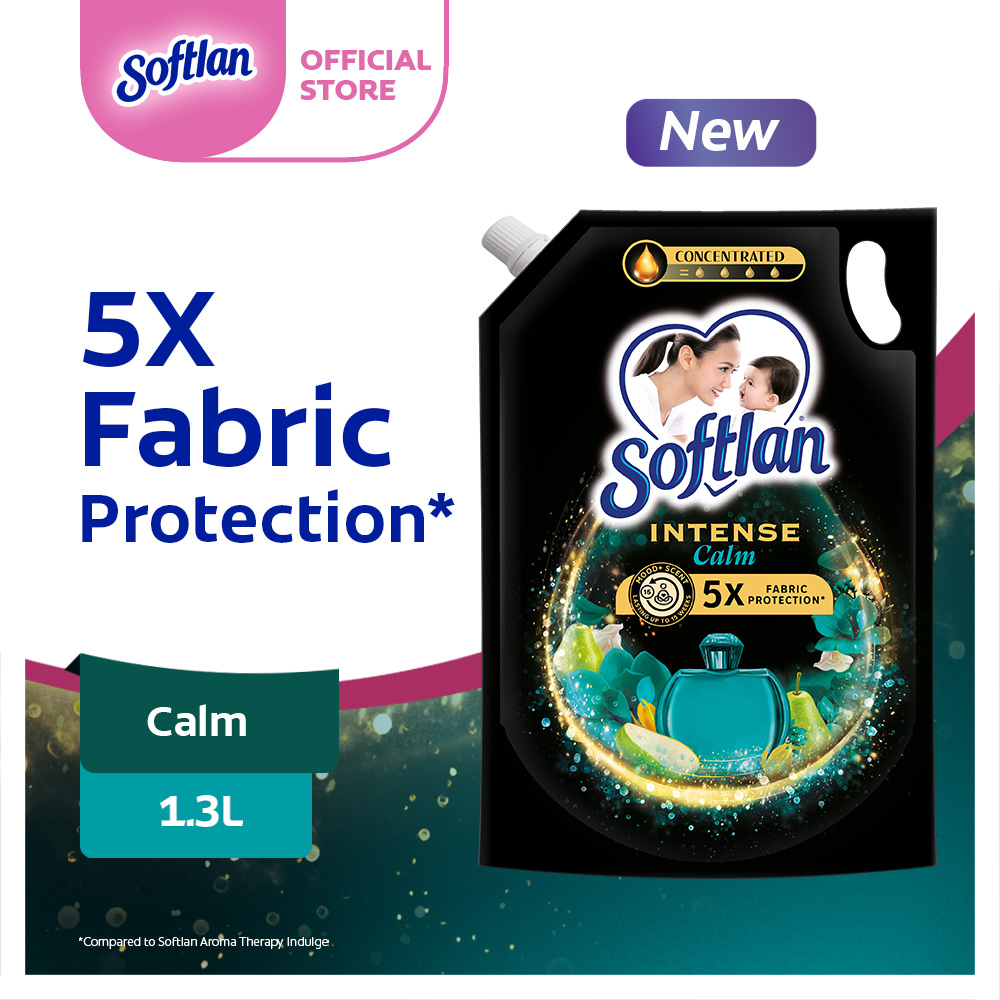 Softlan Intense Perfume Majestic Calm Concentrated Fabric Softener Refill Pack