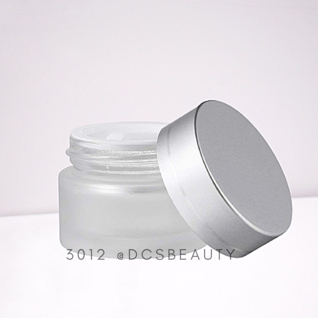 Glass Cosmetic Cream Jar Bottle With Lid Empty Cream Containers ( READY STOCK )