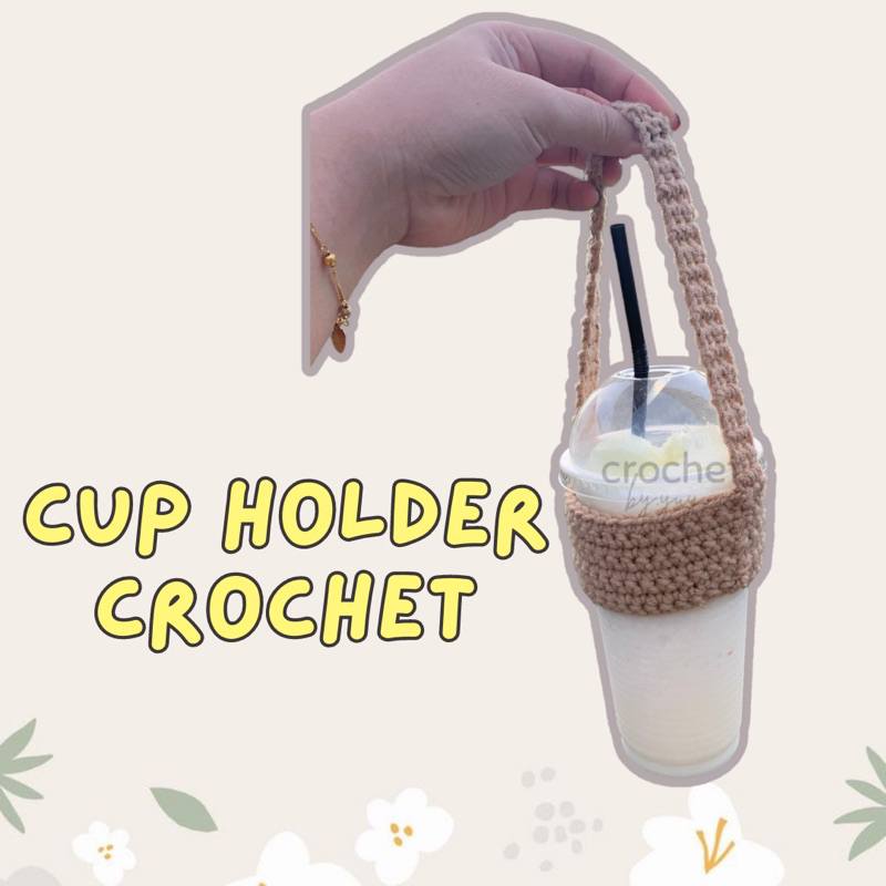 Cup Holder Crochet | Tumblr , Cup , Boba Tea | 100% Handmade