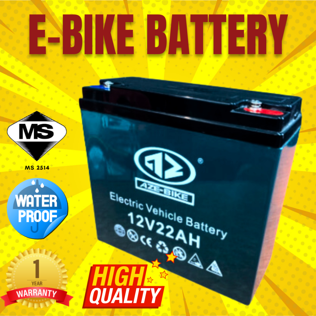 E Bike battery 12v 22ah / 12v 20ah / bateri basikal elektrik 6 DZF 20 / 电动自行车电池 / Lead Acid / 铅酸电池