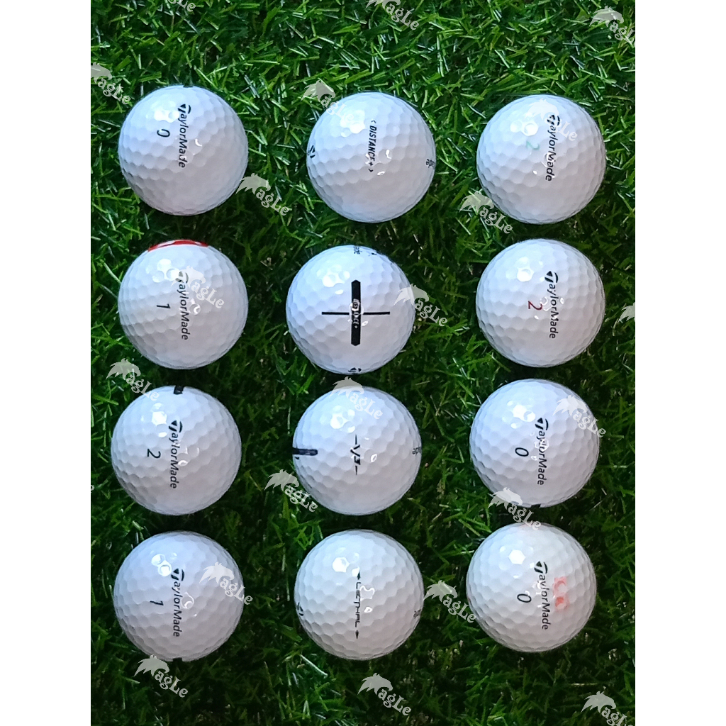 (Grade A 12 Pcs)Taylormade Used Golf Ball