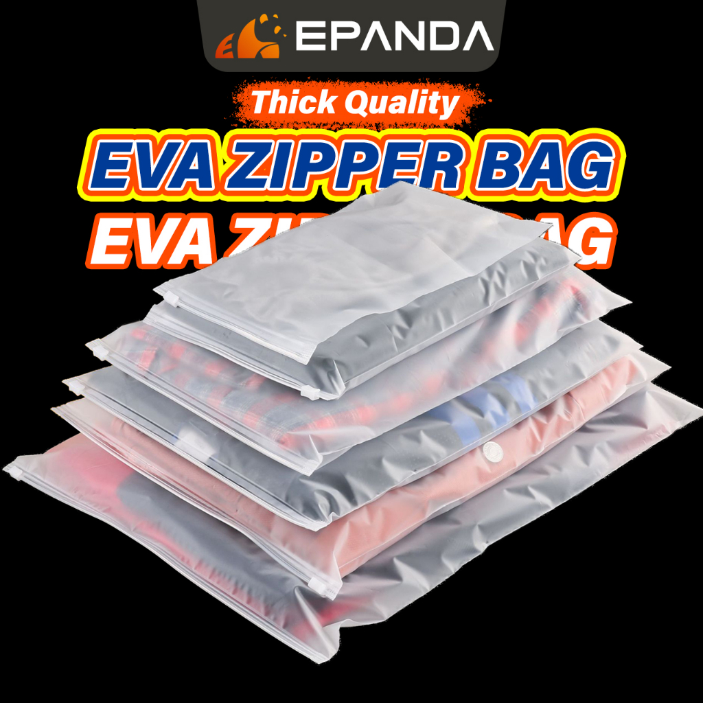 EPANDA Zip Lock Plastic Bag Clothes Organizer Ziplock Bag Zipper Bag Clothes Travel Organizer Bag