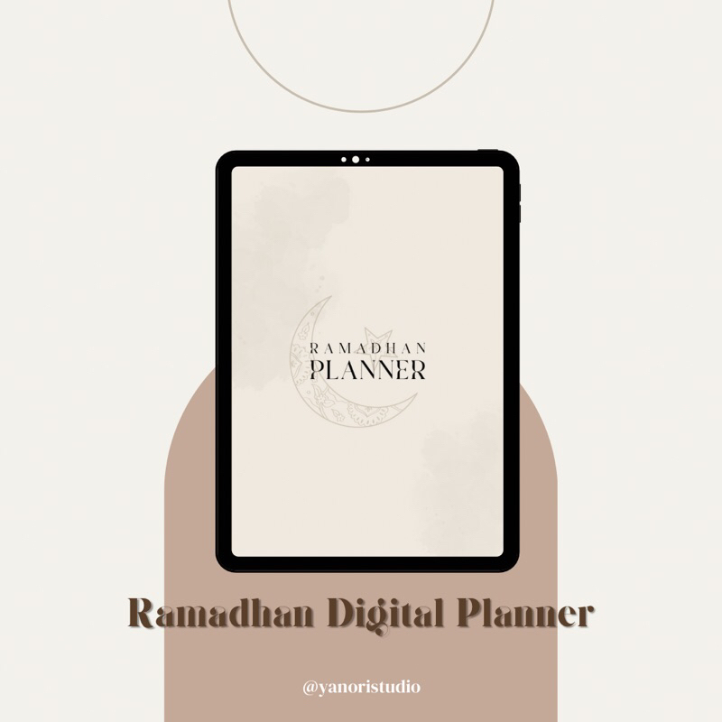 Minimalist Ramadhan Digital Planner Lantern (A4 PDF)