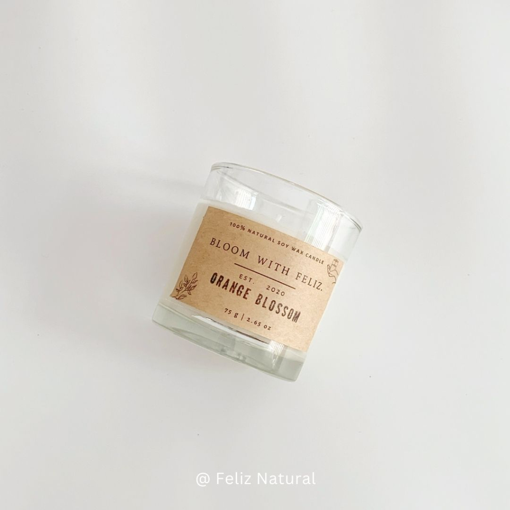 VINTAGE | Feliz 75g Hand Poured Soy Wax Scented Candle