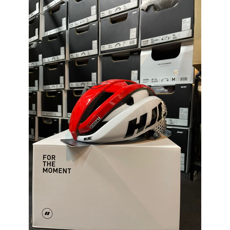 [READY STOCK ORIGINAL] Helmet basikal HJC IBEX LOTTO SOUDAL WHITE HELMET1.0 XL-XXL road bike helmet