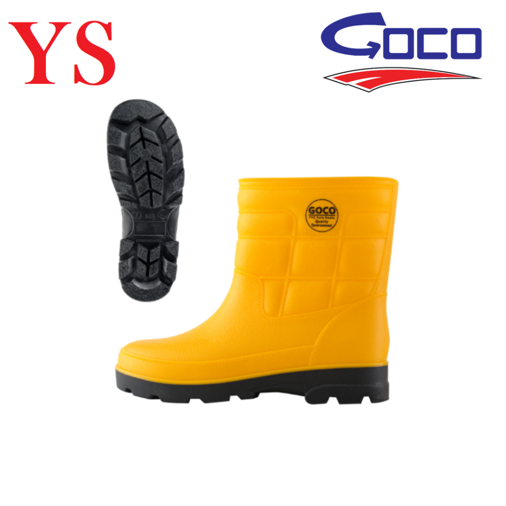 Goco 985 Yellow Rain Boots | Kasut But Hujan Kuning