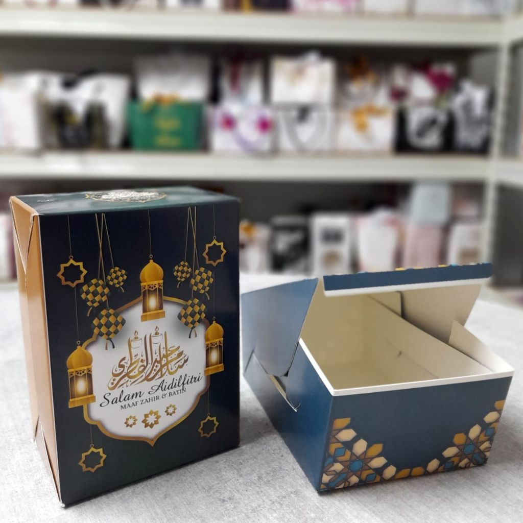 1PCS FLATBOX M / RAMADHAN KAREEM BOX / RAMADHAN RAYA GIFT BOX / KURMA BOX PACKAGING/GOODIES BAG/HARI RAYA DOORGIFT