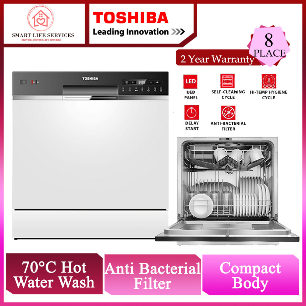 TOSHIBA Table Top Dishwasher  8/ 14 Place Setting ( Mesin Pencuci Pinggan )洗碗机