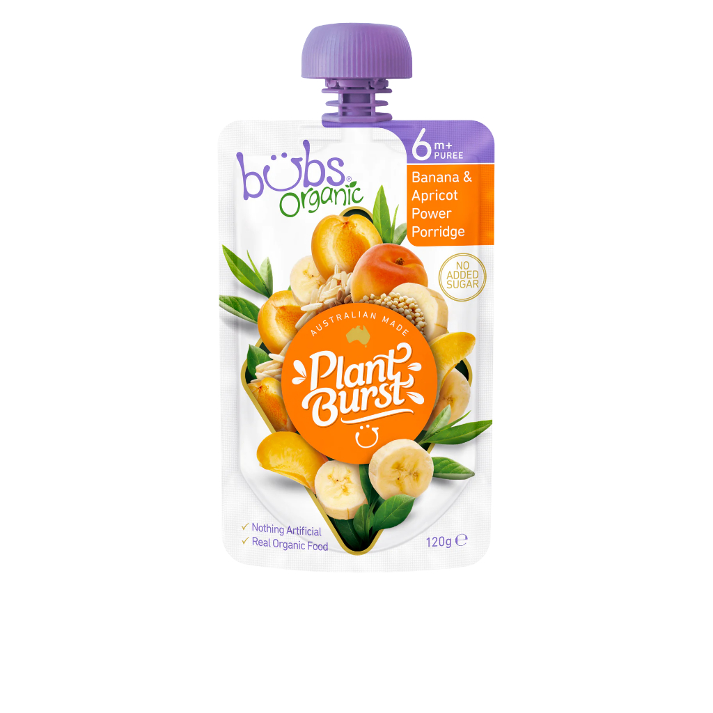 Bubs Organic Baby Food Pouches Puree 6m+ 120g (1pc) Made in Australia |  Shopee Malaysia