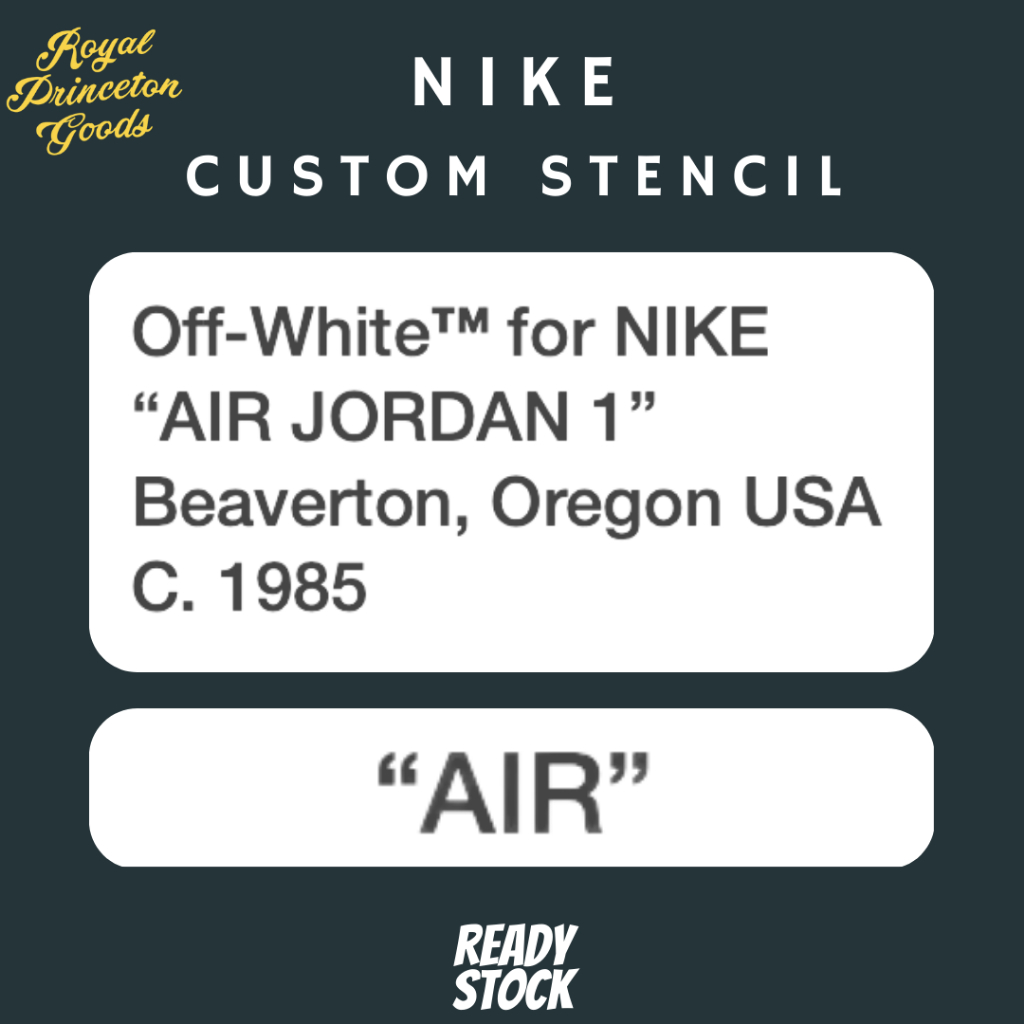 Off-White Beaverton Sneaker Custom Stencil Shoes Men - Assorted