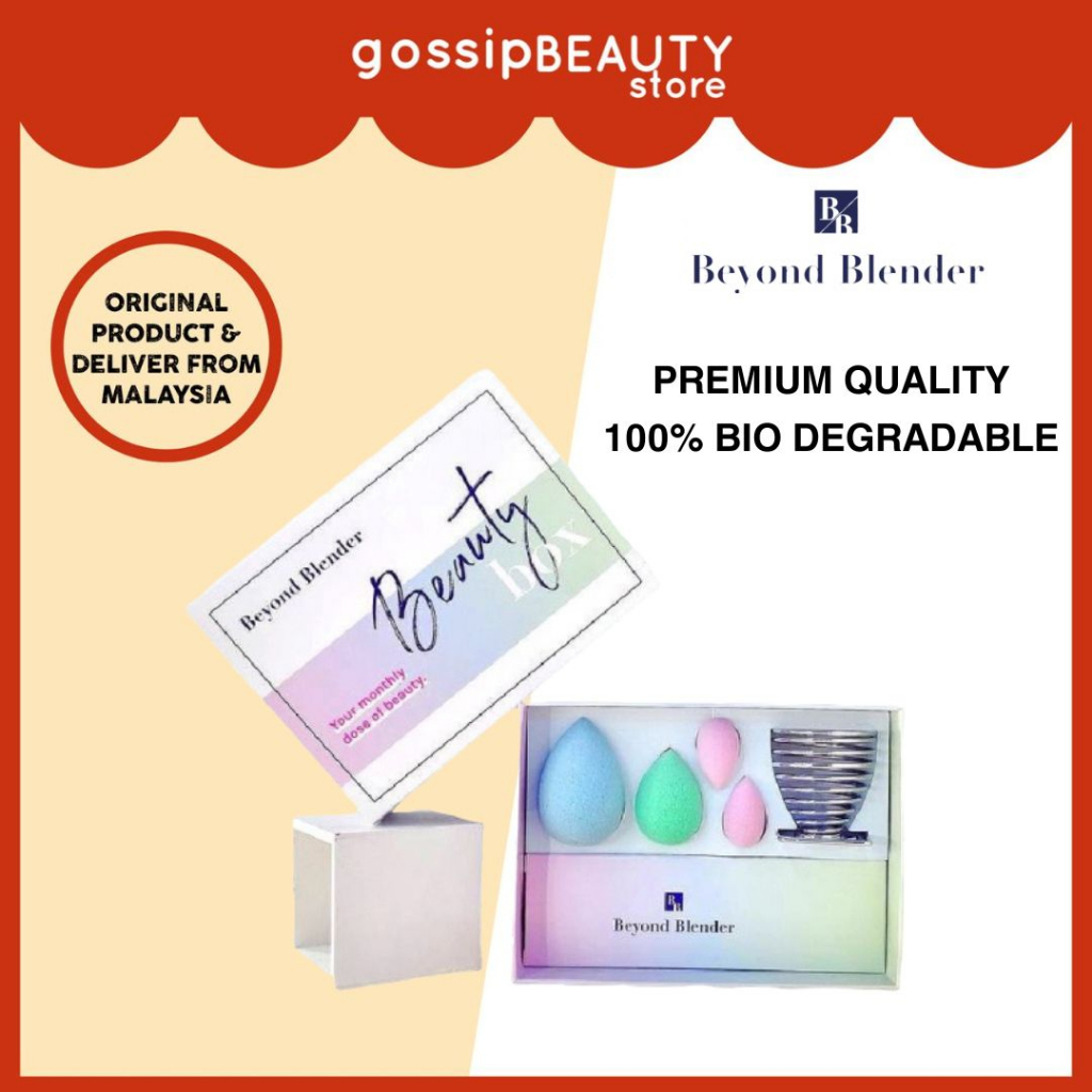 Beyond Blender Beauty Box - Premium Quality & 100% Bio Degradable Makeup Sponge. [6 PCS BEAUTY BOX SET]