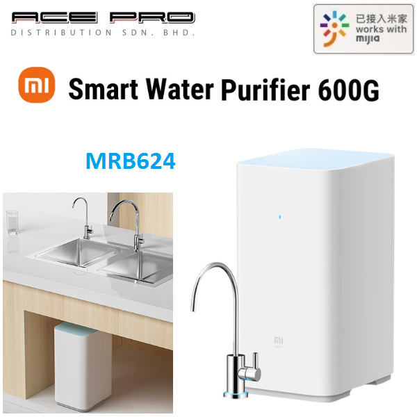 Xiaomi Mi Smart Water Purifier 600G Enhanced Edition - MRB624 RO Reverse Home Kitchen Water Filtration System App Contro