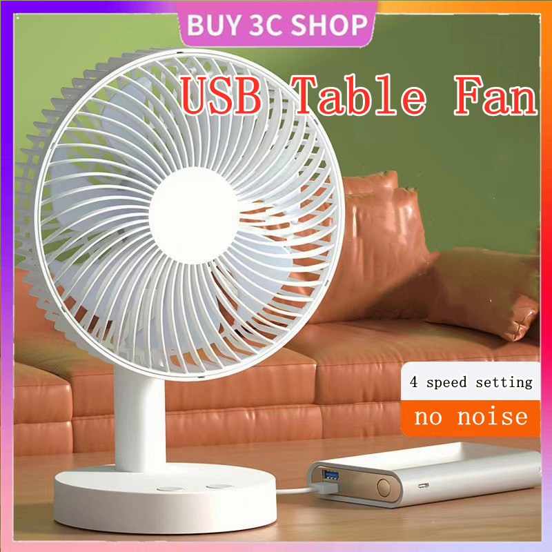 [IN STOCK] Rechargeable USB Fan mini Fan Folding Desktop Fan USB Fan Portable Fan Micro Cable Kipas Usb 桌面风扇