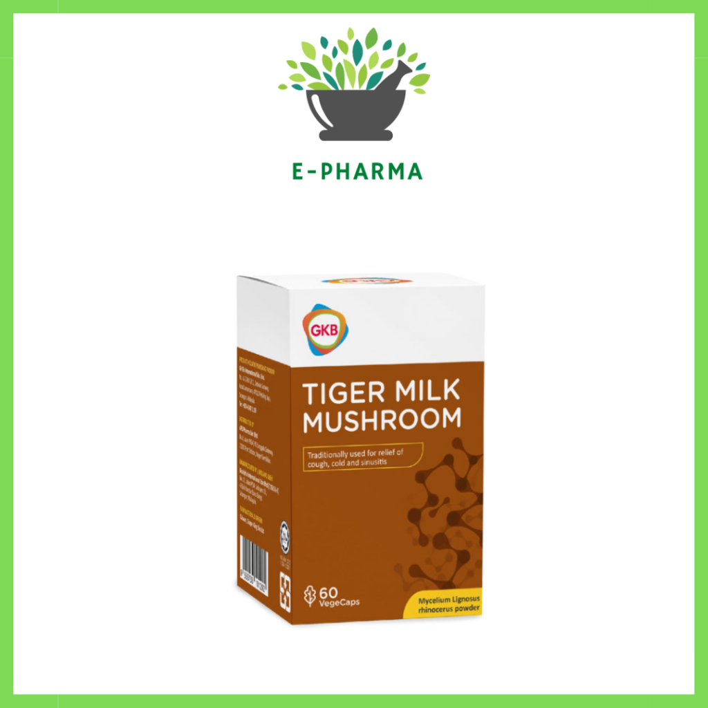 GKB Tiger Milk Mushroom 虎乳芝 490mg 60s | Lung Health