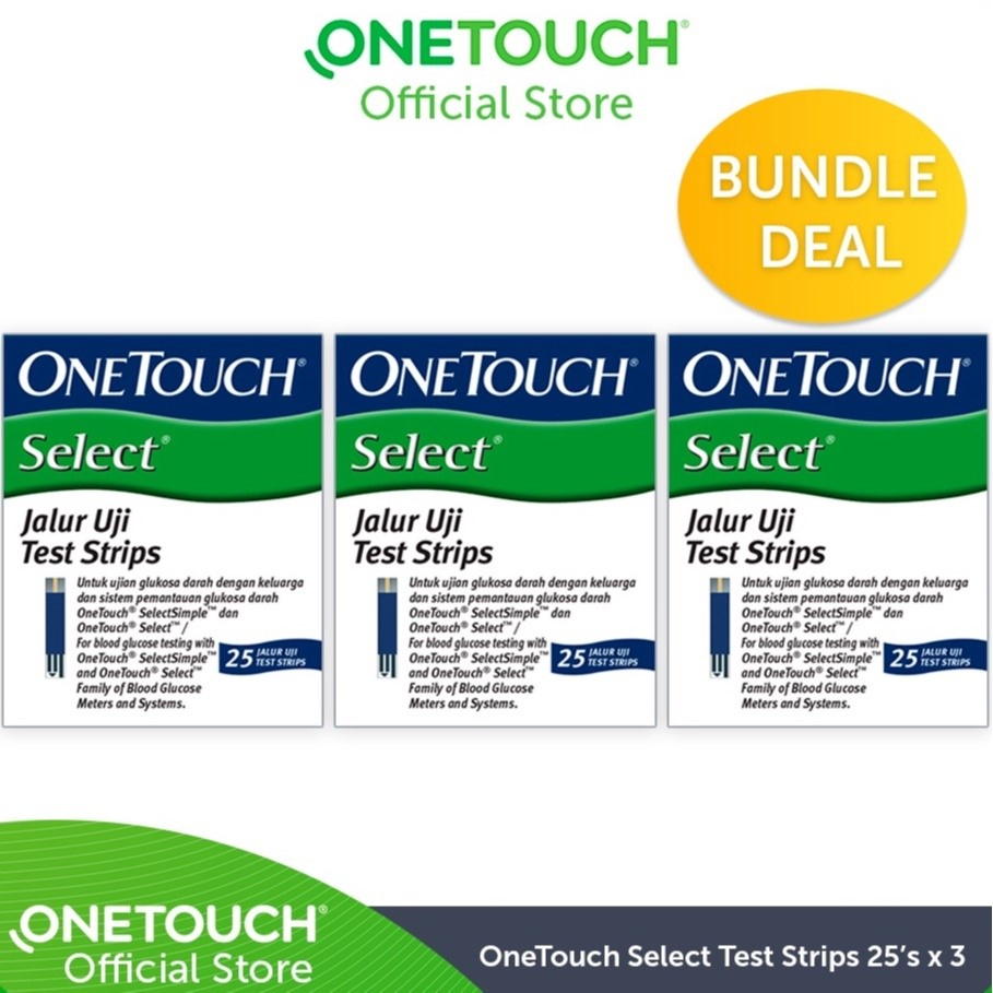 [Ready Stock] Onetouch Select Strip | Jalur Uji Test Strip [Single/Bundle] Exp date: January 2026