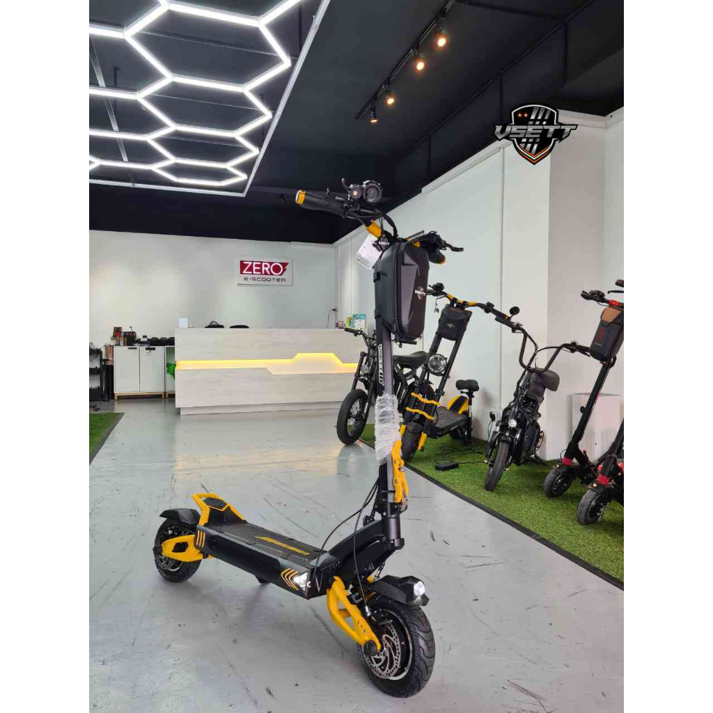 VSETT 10+ Dual Motor Electric Scooter 60V, 5600W, 80kmh, NFC Key, LED, Signal, Hydraulic Suspension