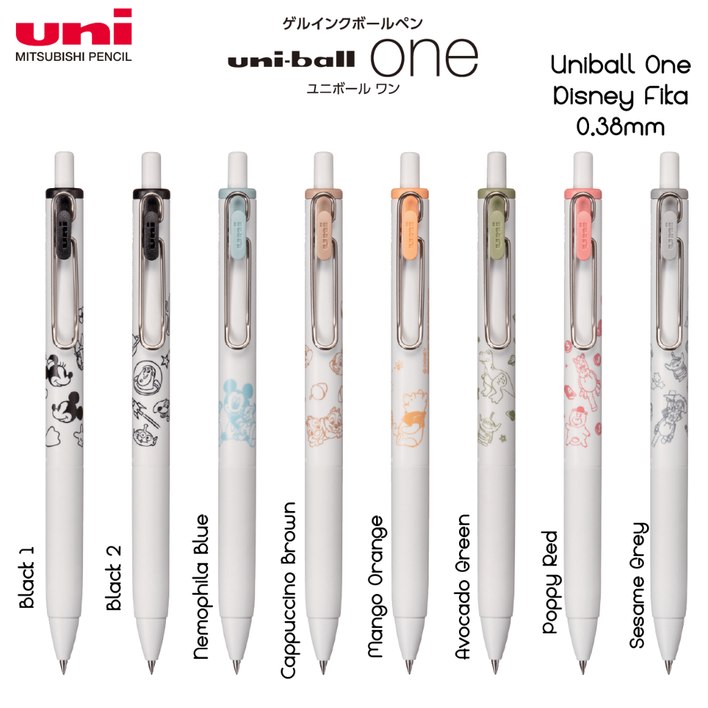 【Uni】Uni-ball One Gel Ink Pen Fika Colours 0.38mm Disney Series [NEW 2023] UMN-SDS-38