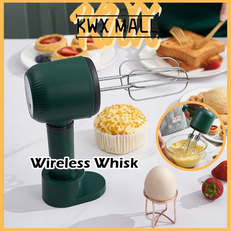 【KWX】-Hand Mixer Wireless USB Handheld Egg Beater Baking Whisk Blender 无线打蛋器搅拌机