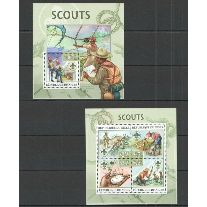 S019 Niger Scouts 2012 World of Scoutism S/S 2pcs MNH