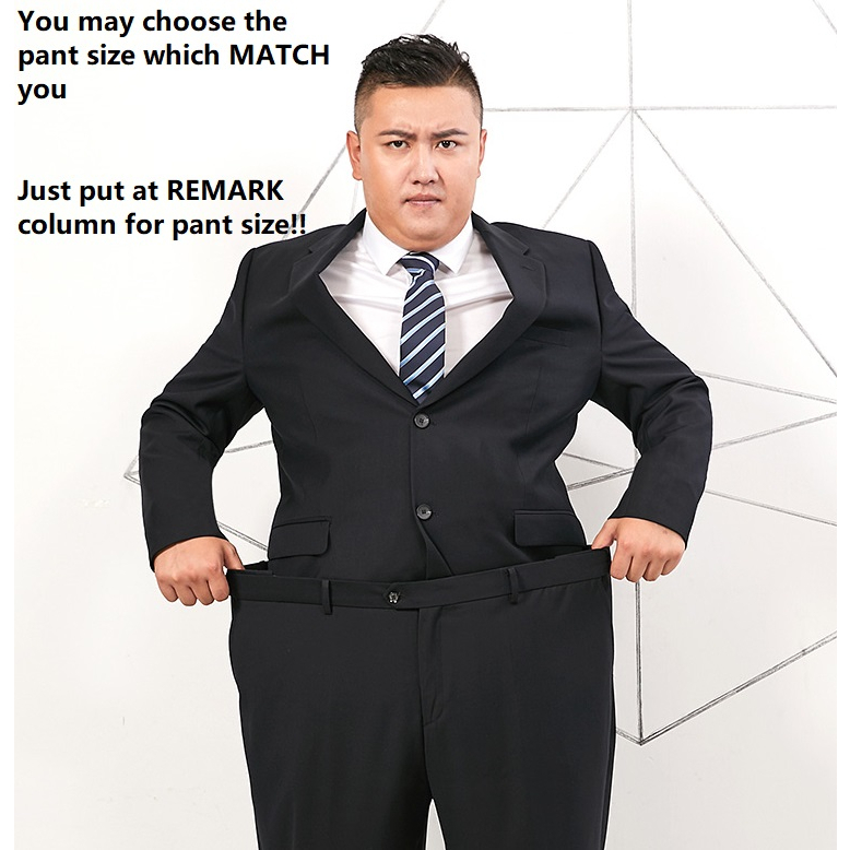 12XL Big Plus Size Extra Large Oversize 170kg Big Body Blazer Trouser Formal Wear Coat Suits BL21 Baju Besar