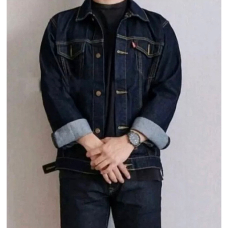 ?Men’s jeans jacket sesuai lelaki meaterial denim /Big size Men’s Denim Jeket??⭐️⭐️⭐️⭐️⭐️✅