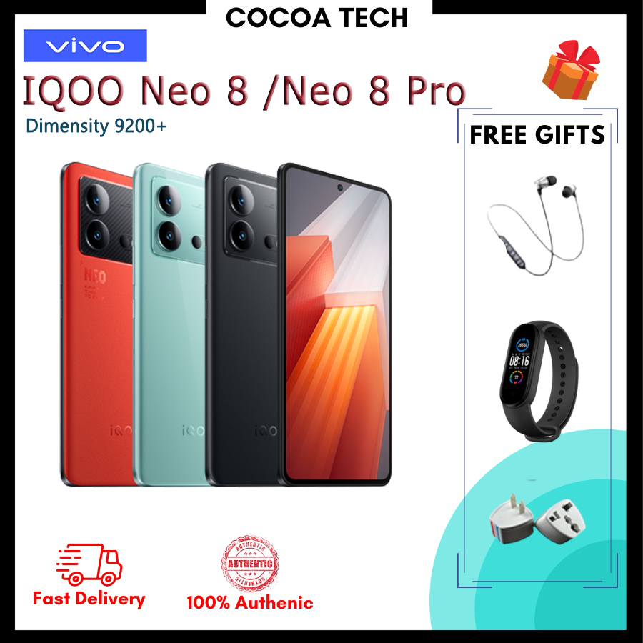 【Newest】VIVO IQOO Neo 8 / VIVO IQOO Neo 8 Pro Dimensity 9200+ 144Hz Display 120W Fast Charging 5000mah Vivo Smart Phone