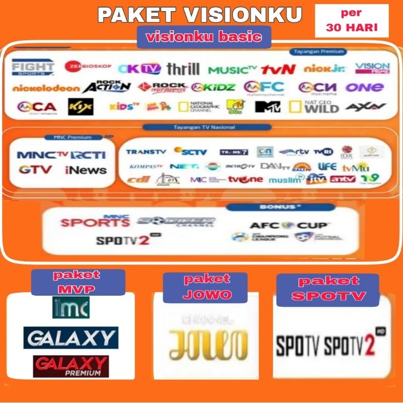 paket VisionKu / khas untuk pengguna visionku sahaja