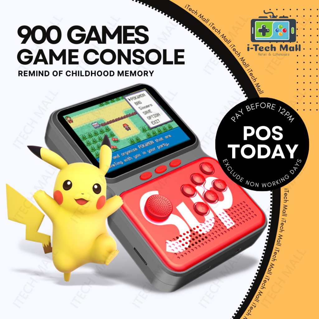 Retro Gameboy Game Console Pokemon Gaming M3 GBA Advance TV Arcade 900 Games Super Mario The Sims Street Fighter