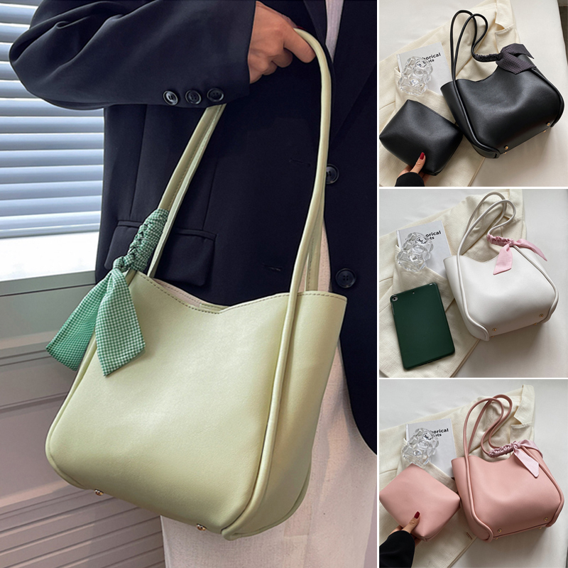 Underarm Shoulder Bags PU Leather Handbags for Women Vintage Saddle Shaped Armpit Women Bag Handbag Clutch Bag