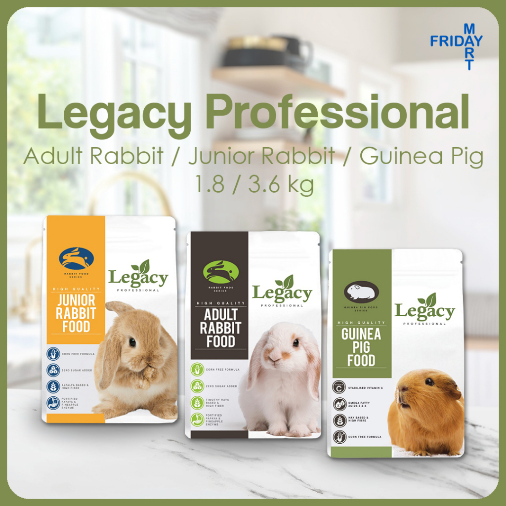 Legacy Professional Junior/Adult Rabbit Food/Guinea Pig Food 1.8 kg/3.6 kg
