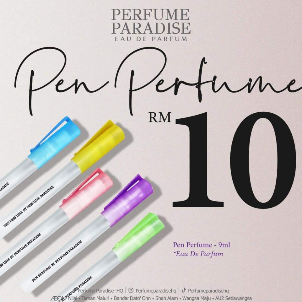 ORIGINAL PEN PERFUME 9ml / 10ml PARADISE EXCLUSIVE FOR HER & HIM