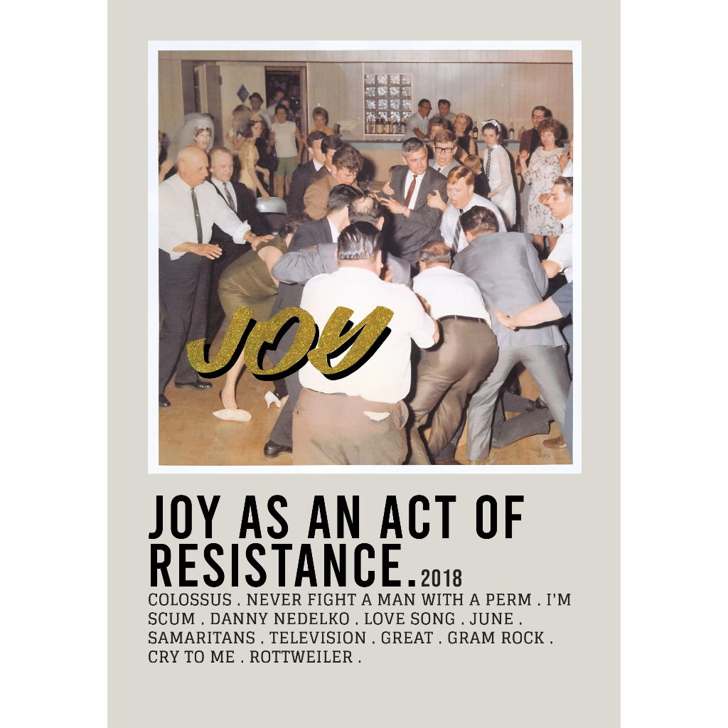 【READY STOCK】Poster Cover Album Joy as an Act of Resistance by ​Idles for room/wall/gift/barber