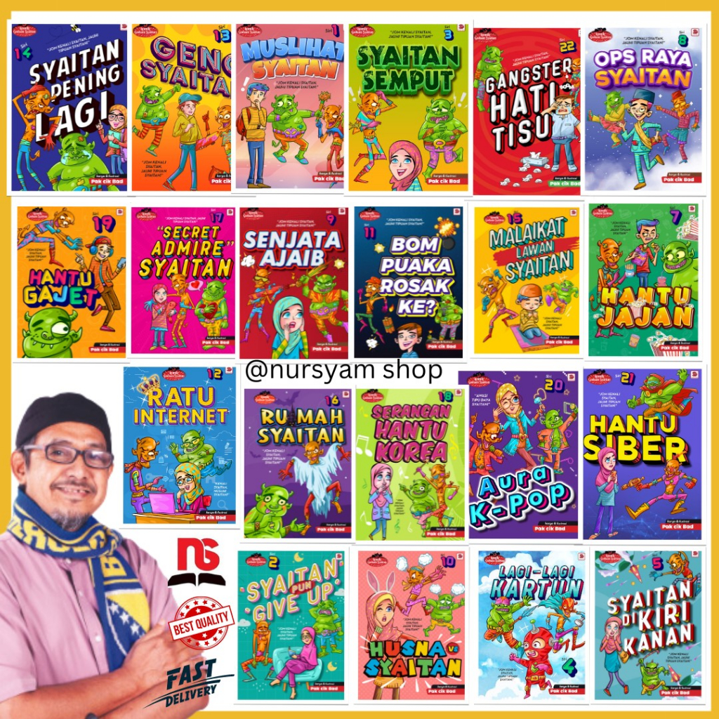 Komik Godaan Syaitan Berwarna-warni Padat Dengan Mesej Banyak Kisah Cabaran Dugaan Godaan Syaitan
