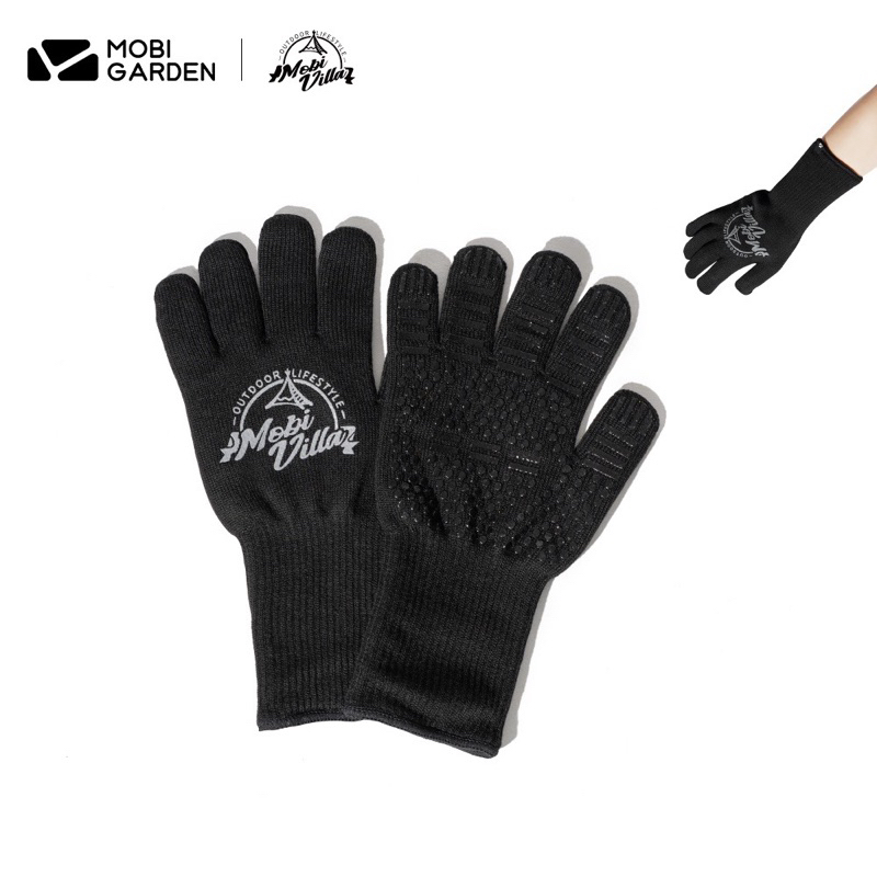 MOBI GARDEN Exquisite Camping Outdoor High Temperature Resistant Functional Gloves Work Anti-Slip Heat Insulation