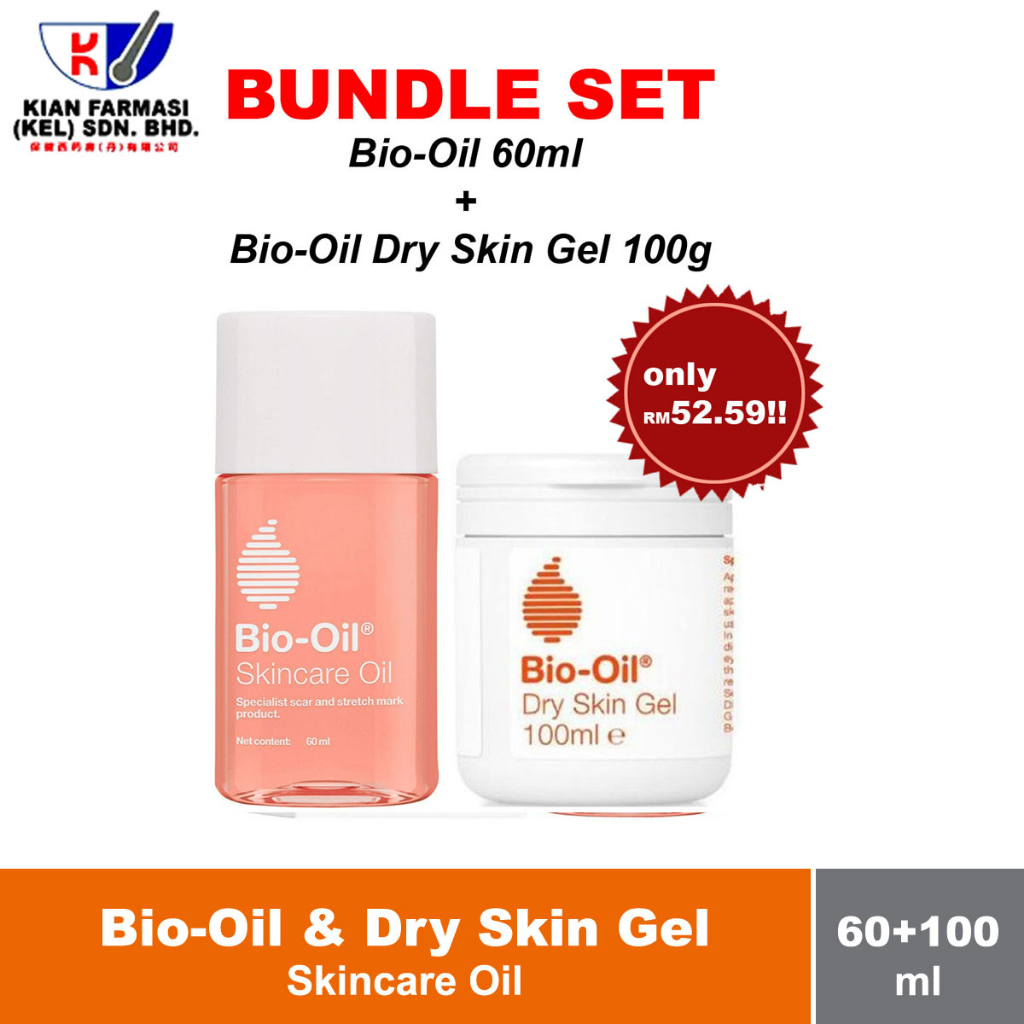 PROMOTION [BUNDLE SET] Bio-Oil 60mL + Bio-Oil Dry Skin Gel 100g